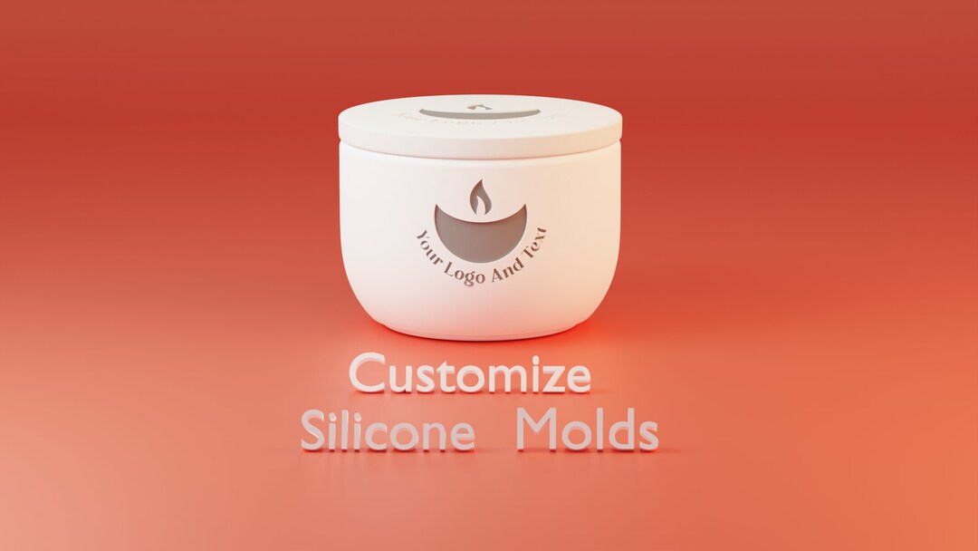 Medium Size Custom Candle Jar Mold Personalized Candle Jar Mold Your