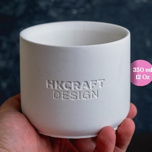 Custom Silicone Jar and Lid Mold: Personalized Logo Candle jar & Flowerpot (11oz / 320ml)