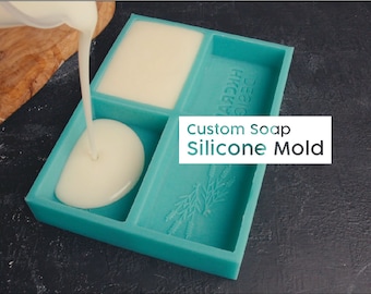 Custom Logo Soap Silicone Mold - 3.5in x 2.5in