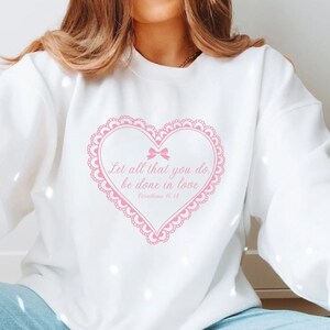 Coquette Shirt Christian Merch Coquette Clothing Coquette Aesthetic Coquette Top Coquette Clothes Catholic Sweatshirt Christian Clothes