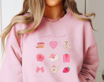 Coquette Sweatshirt Bow Sweatshirt Coquette Shirt Coquette Clothing Coquette Aesthetic Coquette Top Coquette Clothes Hyper Feminine