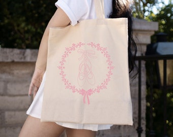 Coquette Tote Bag Ballet Aesthetic Ballet Core Ballet Bag Coquette Aesthetic Coquette Clothing Balletcore Hyper Feminine Princesscore