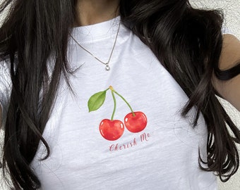 Cherry Shirt Coquette Shirt Lovecore Dollette Coquette Dollette Clothing Coquette Clothing Coquette Aesthetic Coquette Top Coquette Clothes