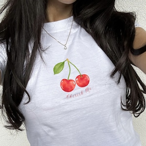 Cherry Shirt Coquette Shirt Lovecore Dollette Coquette Dollette Clothing Coquette Clothing Coquette Aesthetic Coquette Top Coquette Clothes