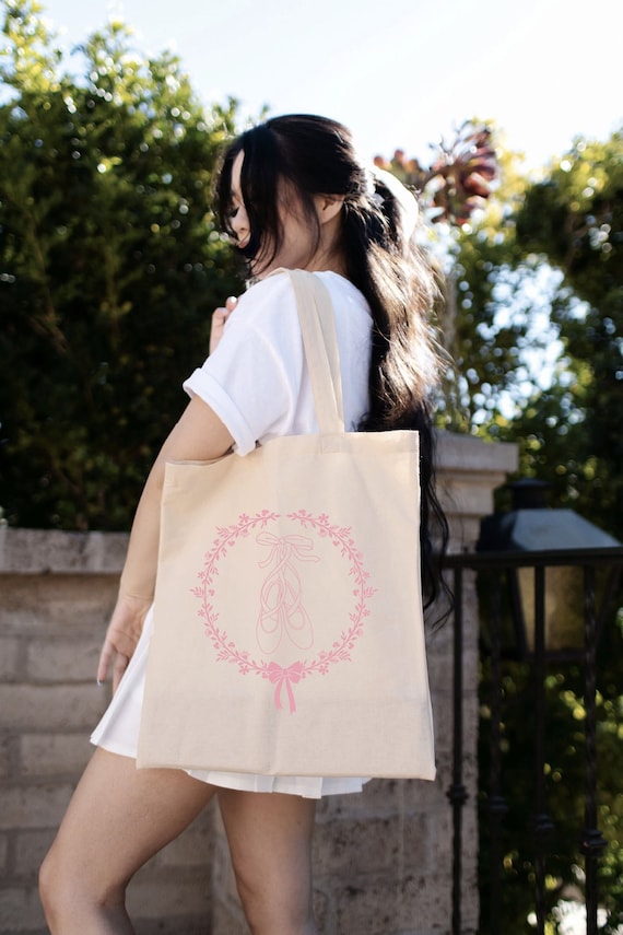 Coquette Tote Bag Ballet Aesthetic Ballet Core Ballet Bag Coquette Aesthetic Coquette Clothing Balletcore Hyper Feminine Princesscore