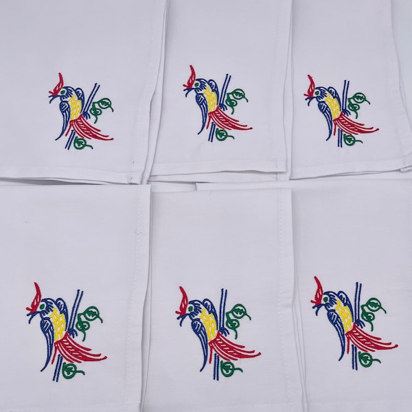 Bird bam 18" easy care napkins, Mahjongg napkins, Mahjongg for the table, Mahjongg linens, Mahjongg gift