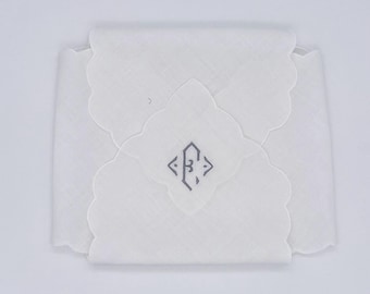 Linen bread basket liners.Bread covers.Challah covers.Monogrammed bread basket liners