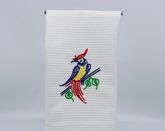 Mahjongg kitchen towel, Mahjongg Bird Bam decor, Gift for the Mahjongg lover,Bird bam, Mahjongg hostess gift,