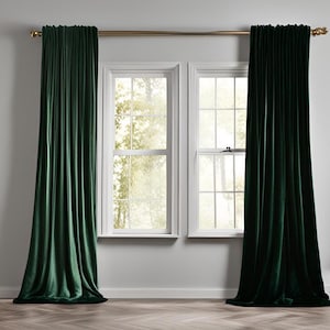 Blackout Ultra Soft Velvet Curtains For living room. Custom Velvet Curtains and Drapes for Bedroom.