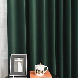Custom Size Blackout Velvet Curtains for Living room. Custom made Drapery. Rod Pocket window curtains.