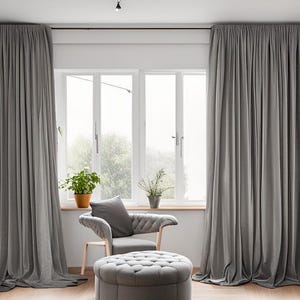 Blackout Soft Velvet Curtains for Living Room. 32 color options. Custom size Curtain panels for bedroom.