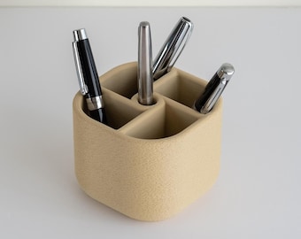 Pen Holder Compact with Compartments – Desk Organizer for Office Supplies and Stationary