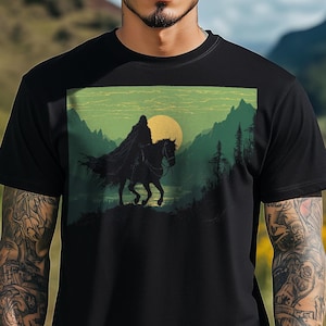 La maglietta Wraith - 8-bit / Ringwraith / Nazgul / I Nove / Cavaliere Nero / Un Anello / Re Stregone di Angmar