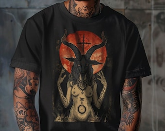 Baphomet&#39;s Blessing Tee - Satanism | Occult | Goth | Witchy | Pagan