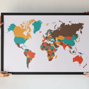 Printable World Map Colorful World Map Printable World Travel Map Of The World Printable