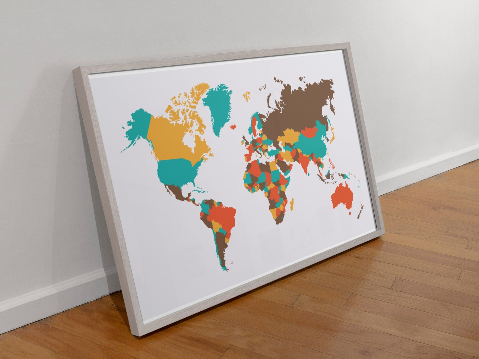 Printable World Map Colorful World Map Printable World Travel Map of ...