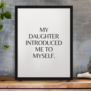 Arte de pared Madre Hija Cotizaciones de arte de pared imprimibles para mamá Impresiones Día de las madres Regalo Imprimible Moderno Simple Descarga digital