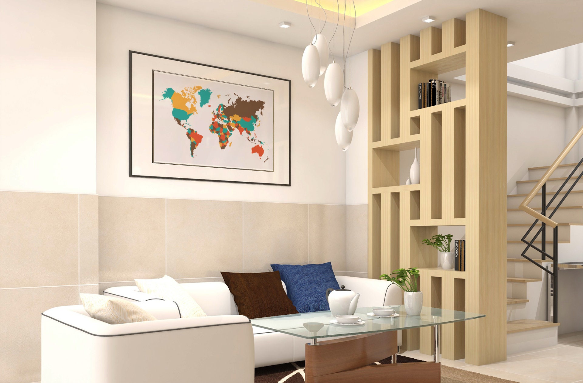 Printable World Map Colorful World Map Printable World Travel Map of ...