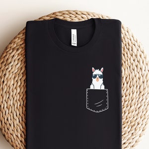 Pocket Llama Shirt, Llama Shirt, Funny Llama Shirt, Llama Tee, Llama Shirt, Animal Lover Tee, Llama Shirt, Llama Lover Gift, Wildlife Tee