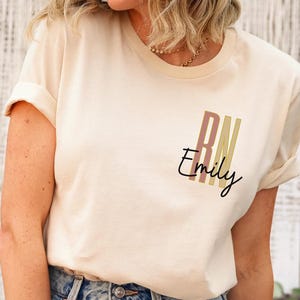Custom Registered Nurse Shirt, Personalized Name Nurse Shirt, Nurse Shirt, Nurse Week Shirt, Registered Nurse T-Shirt, Name Nurse T-Shirt