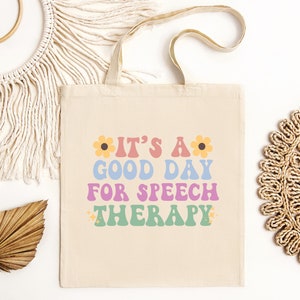 Gift For Speech Therapist, Special Education Tote Bag, Neurodiversity Tote Bag, Speech Pathologist Gift, Canvas Tote Bag Speech Therapy