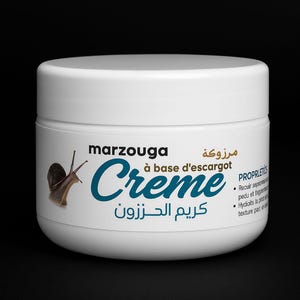 100% Natural Snail Cream – Marzouga – Moisturizing & Anti-Aging – 100g