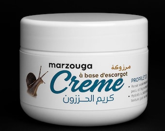 100% Natural Snail Cream – Marzouga – Moisturizing & Anti-Aging – 100g