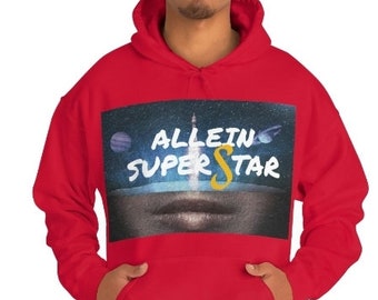 Allein Superstar Unisex Hoodie: Heavy Blend Cotton-Poly Sweatshirt