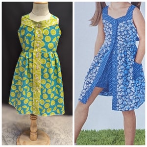 Handmade girls button up long vest and shorts