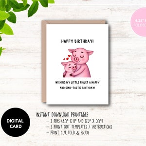 Printable Birthday Card, Funny Birthday Pun Card, Birthday Cards for ...