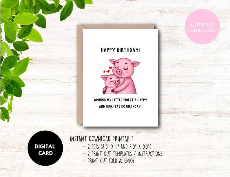 Printable Birthday Card Funny Birthday Pun Card Birthday - Etsy