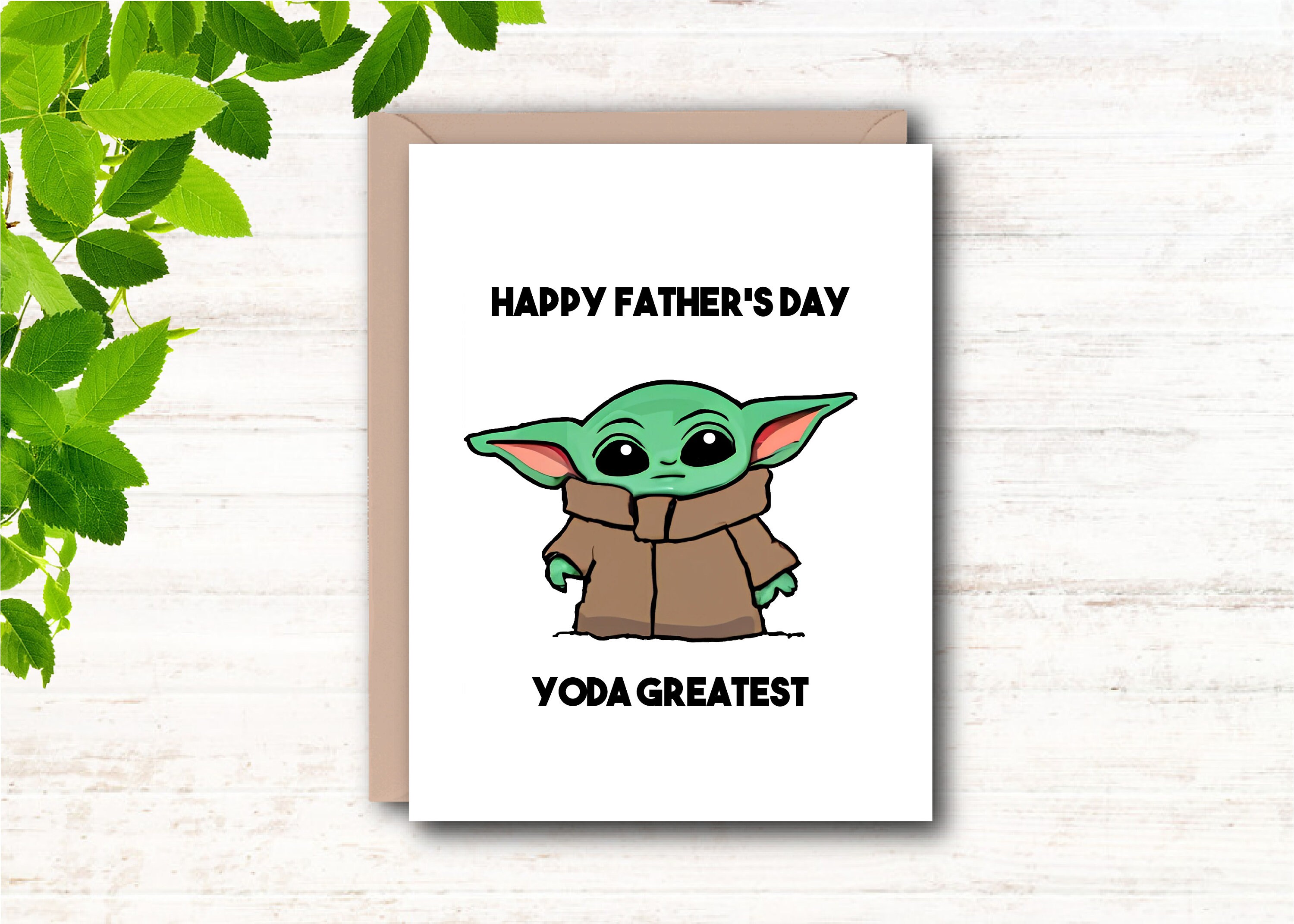 Printable Card Baby Yoda One for Me Baby Yoda - Etsy