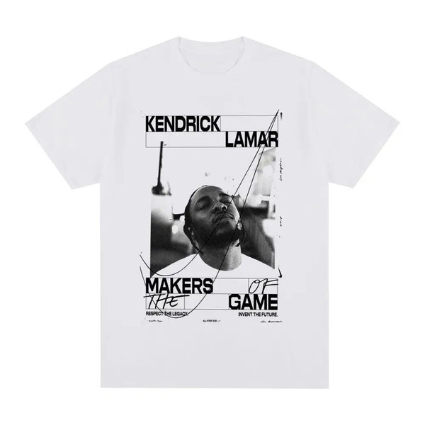 Kendrick Lamar Vintage Hip Hop rapero ropa de calle camiseta