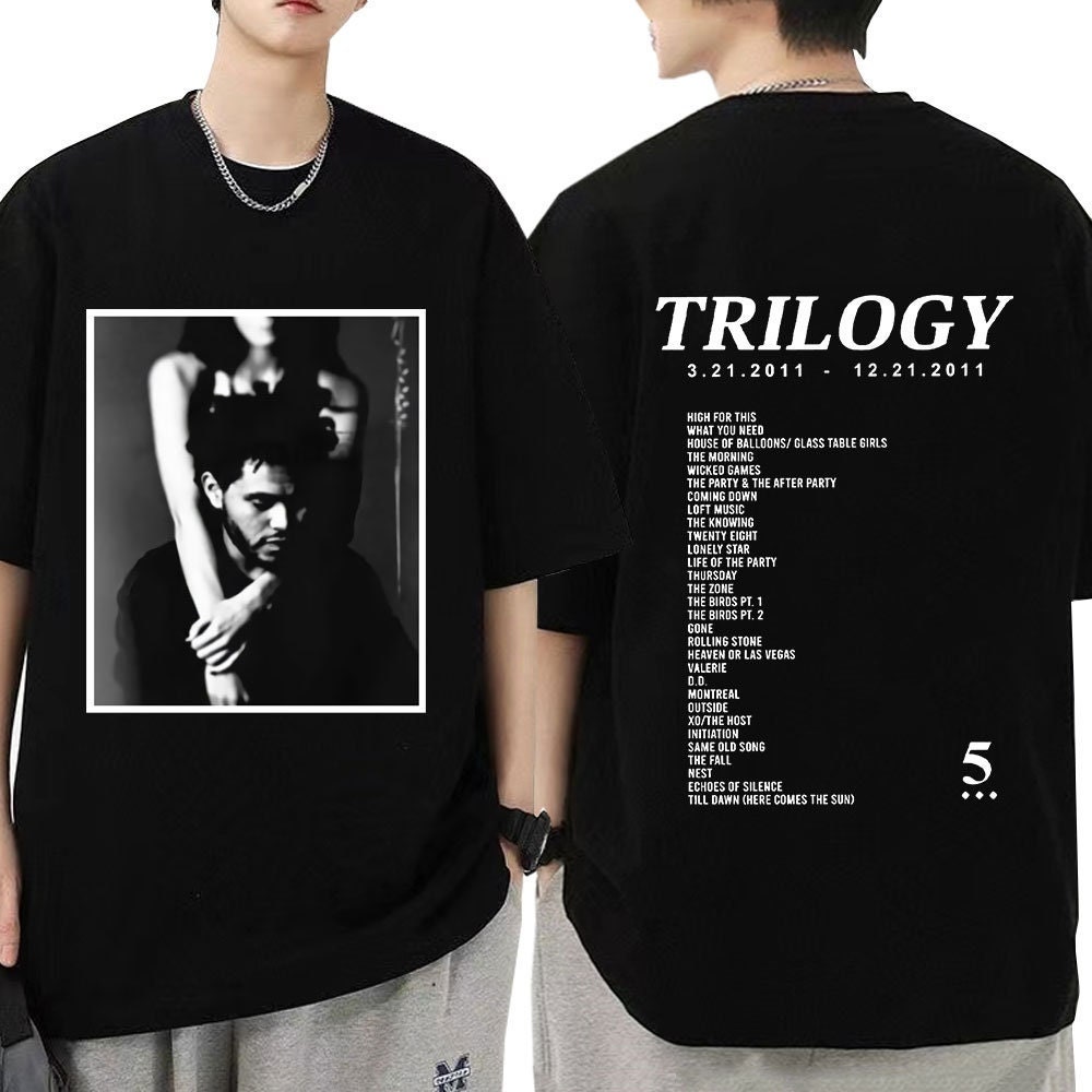 The Weeknd Trilogy Short Sleeve Cotton Tee Shirt 