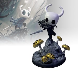 Hohle Ritter Harz Figur | Benutzerdefinierte 3D gedruckte Videospiel-Charakter Statue | Einzigartiges Sammler-Geschenk für Gamer und Fans