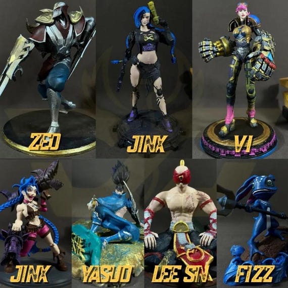 League of Legends Lee Sin Resin Figurine | 3D Printed