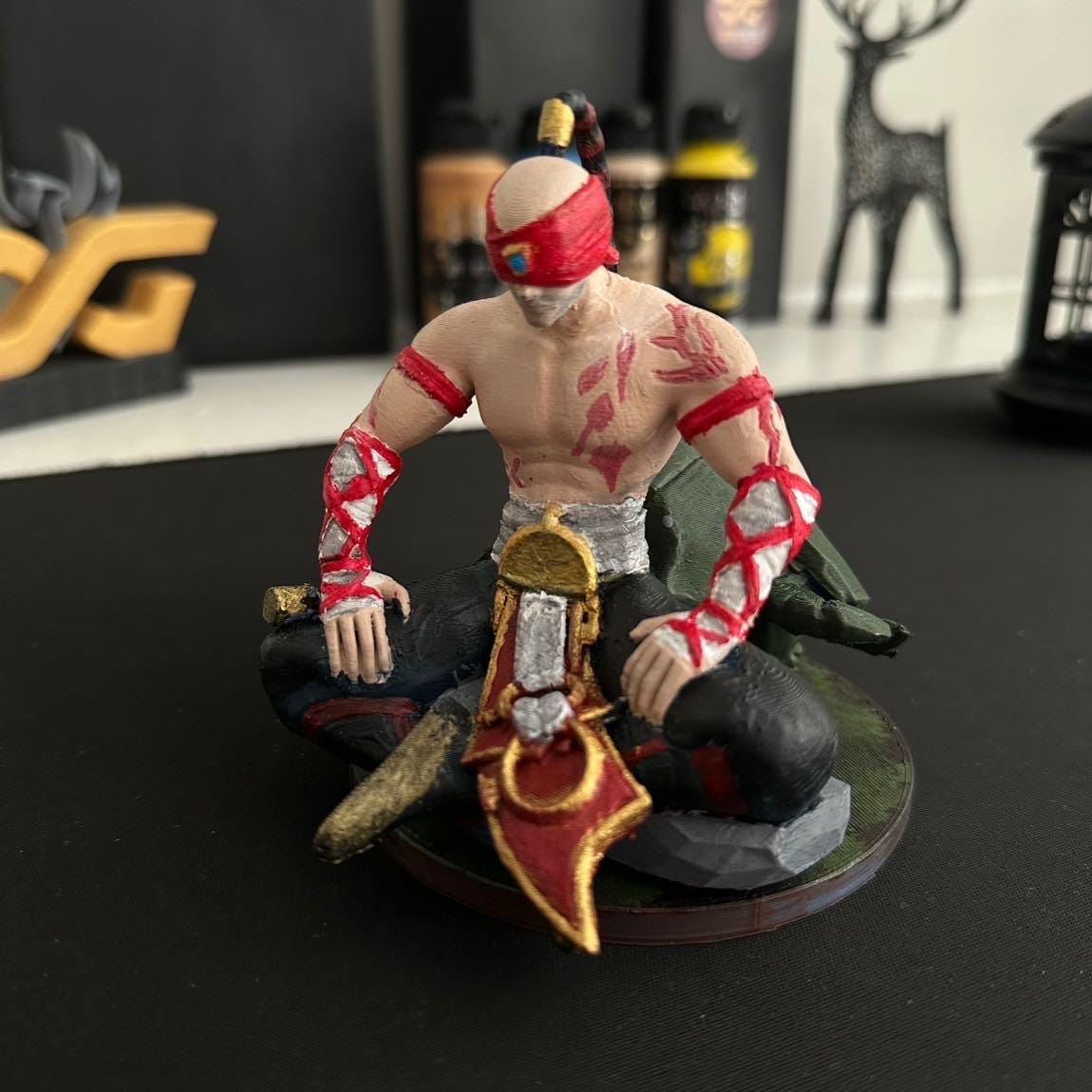 League of Legends Lee Sin Resin Figurine | 3D Printed Champion Art