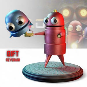 R.E.P.O. Resin Figure, Robot R.E.P.O. Video Game, Dystopian Collectible, Handmade Desk Decor Gamer Gift for REPO Fans