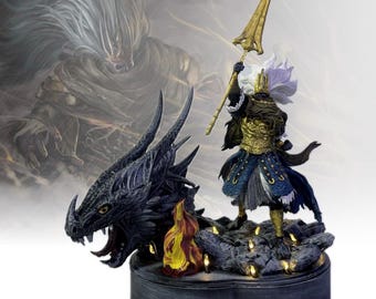 Nameless King Dark Souls LED Resin Statue – Handcrafted Collectible Figure, Perfect Gift for Gamers, Unique Home Decor