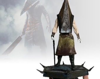 Pyramid Head Silent Hill Resin Figurine Handcrafted Collectible Statue, Horror Gamer Decor, Unique Gift for Silent Hill, Dark Souls Fans