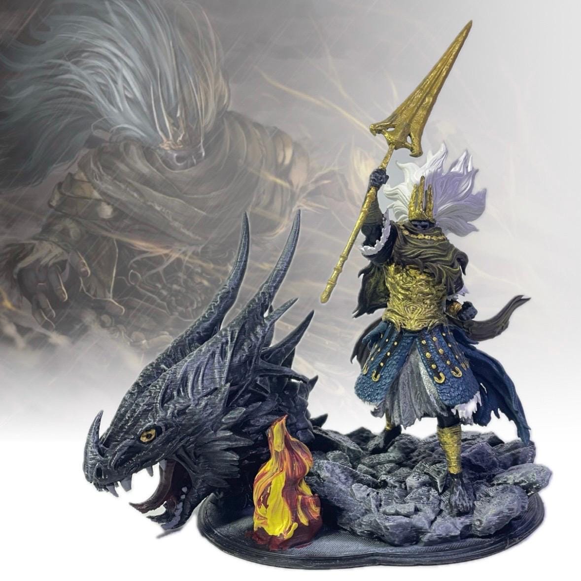 Nameless King Dark Souls 3 Resin Statue – Handcrafted Collectible ...