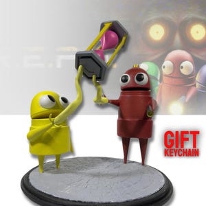 R.E.P.O. Resin Figure, Robot R.E.P.O. Video Game, Dystopian Collectible, Handmade Desk Decor Gamer Gift for REPO Fans
