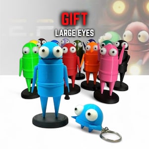 R.E.P.O. Action Figure  and Keychain – Movable Eyes & Hands – Interactive Sci-Fi Collectible Gift