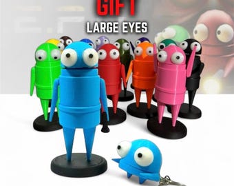 R.E.P.O. Action Figur und Schlüsselanhänger – Bewegliche Augen & Hände – Interaktives Sci-Fi Sammler Geschenk