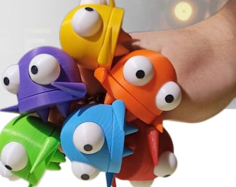 R.E.P.O. Action Keychain – Movable Eyes & Hands – Interactive Sci-Fi Collectible Gift