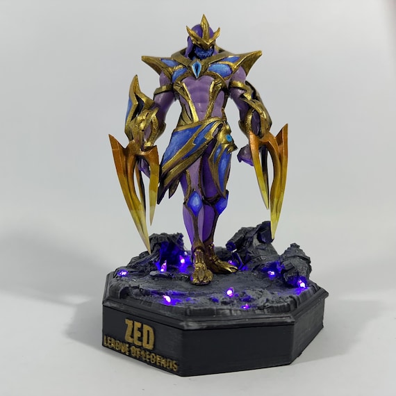 リーグ・オブ・レジェンド ゼド フィギュア スタチュー Zed LED Resin Figurine | Handcrafted League of Legends Collectible