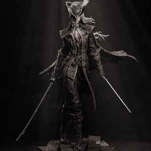 Lady Maria Elden Ring Resin Figure - Unpainted - Collectible Dark Souls Inspired Bust - Unique Fantasy Sculpture for Fans