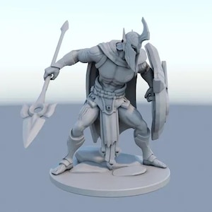 Pantheon Resin Statue - Custom League of Legends Collectible Figure - Unique Gamer Gift