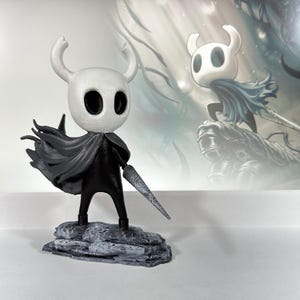 Hohle Ritter Harz Figur | Benutzerdefinierte 3D gedruckte Videospiel-Charakter Statue | Einzigartiges Sammler-Geschenk für Gamer und Fans