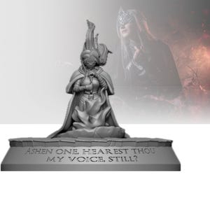 Fire Keeper Dark Souls 3 Resin Figure - Handcrafted Gaming Collectible - High-Quality Unpainted Model Kit for Fans and Collectors